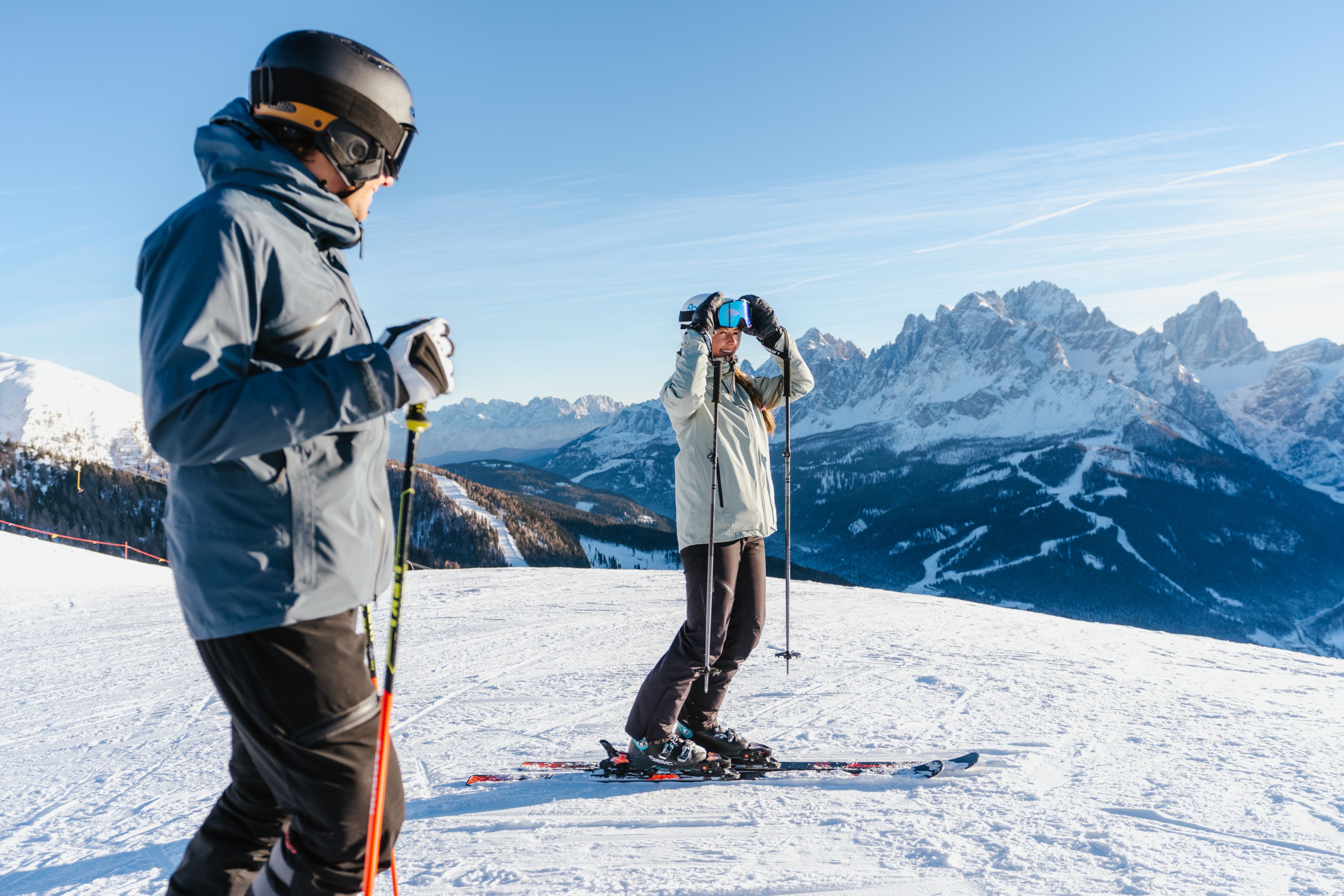 Skifahren Stein unter Lebenberg